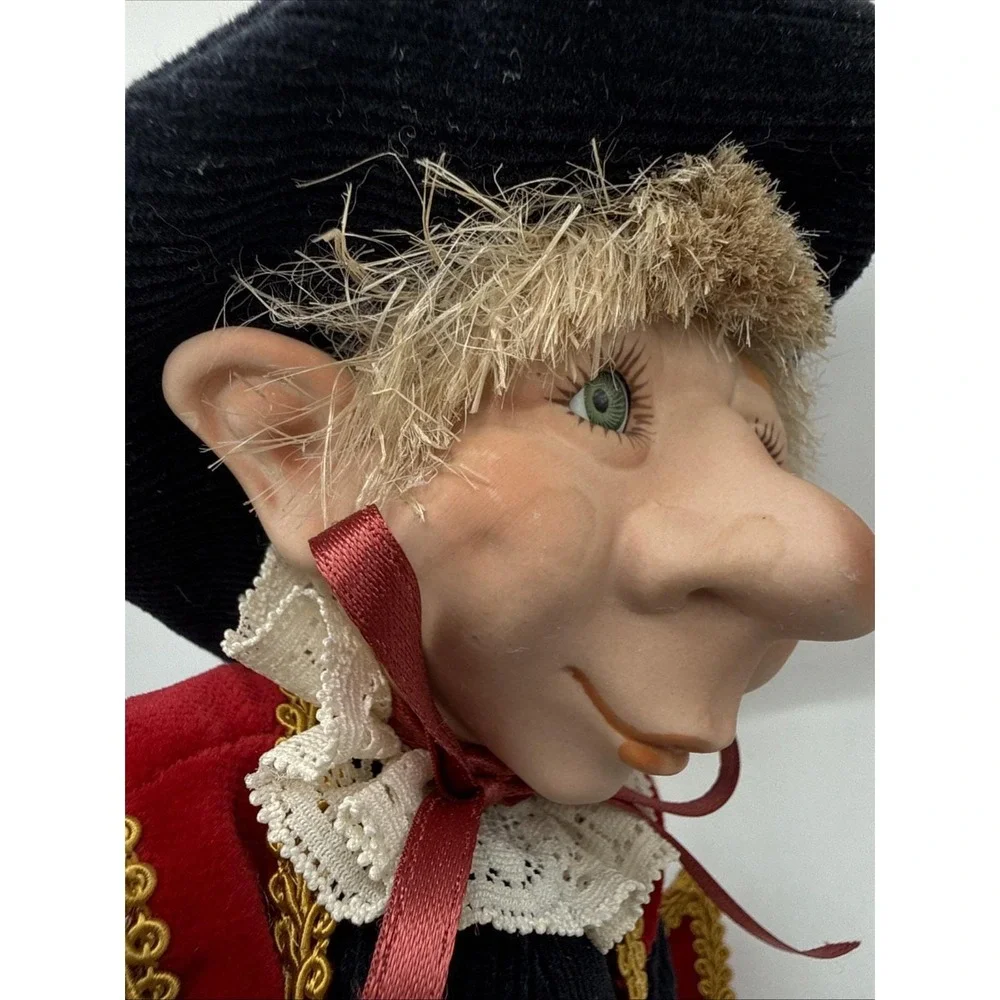 Unique Porcelain Poseable Boy Elf Little Wizard Whimsical Doll Fantasy